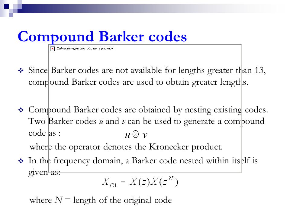 Multiplicative Mismatched Filters for Barker Codes ppt video